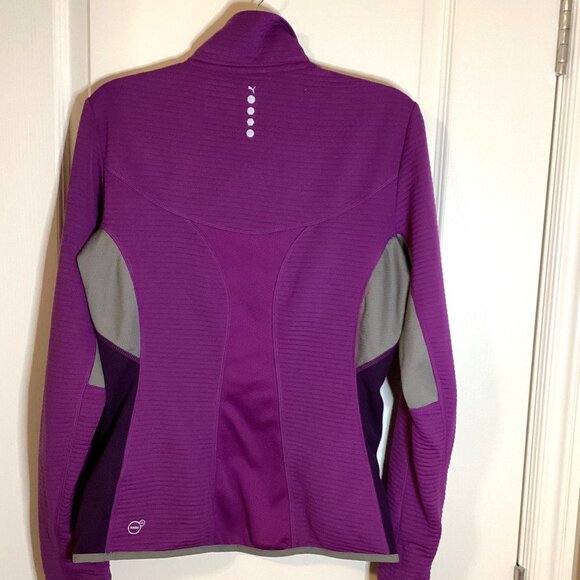 Puma Sport Lifestyle Women's Long Sleeve Layering Top Quarter Zip Size M Jogging - Picture 6 of 11
